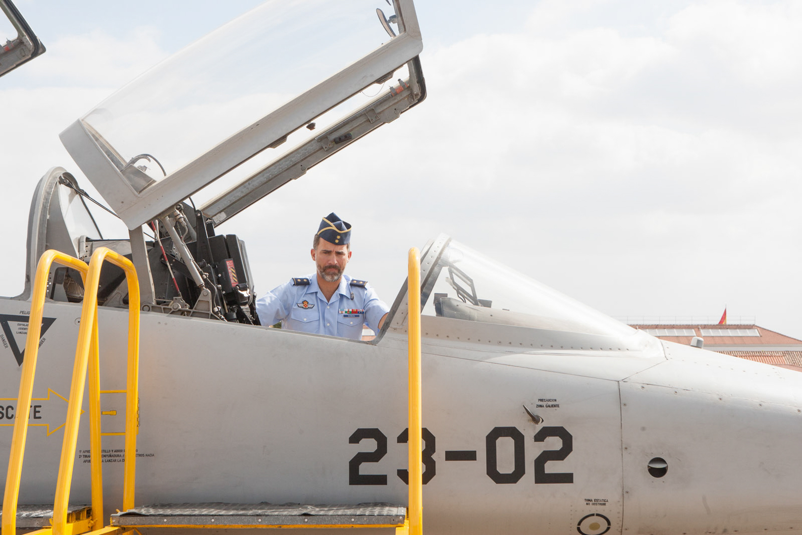 visita principe Felipe a base aerea de Talavera. Casa real