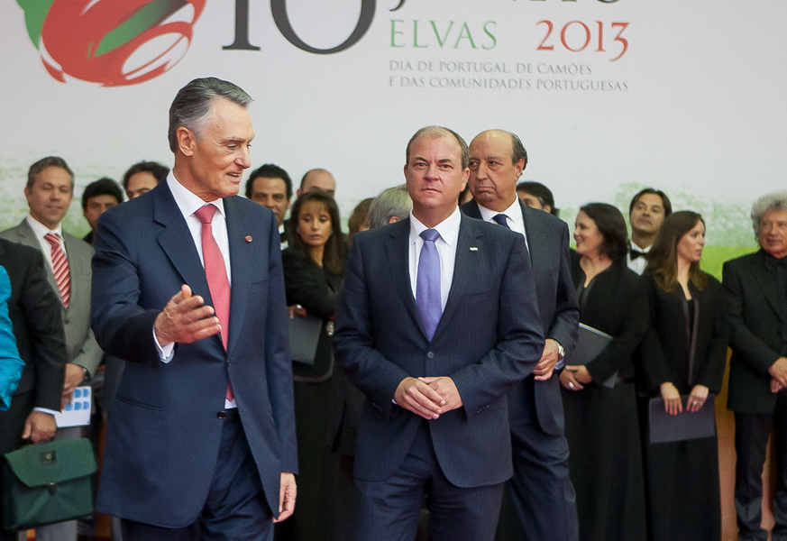 gobierno de extremadura monago asiste en Elvas, Portugal a los actos de celebracion del Dia de Portugal, presidente del  Anibal Cavaco Silva,