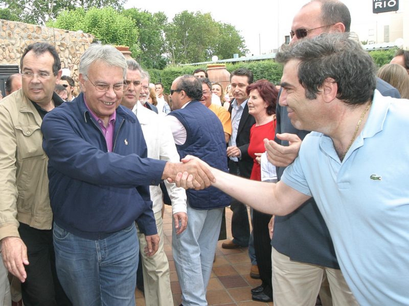 Badajoz PSOE mitin rodriguez ibarra paco muñoz felipe gonzalez y sanchez vara